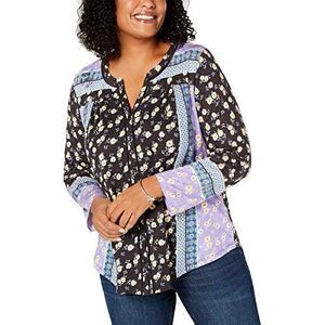 Style & Co Plus Size Mixed Floral Print Top